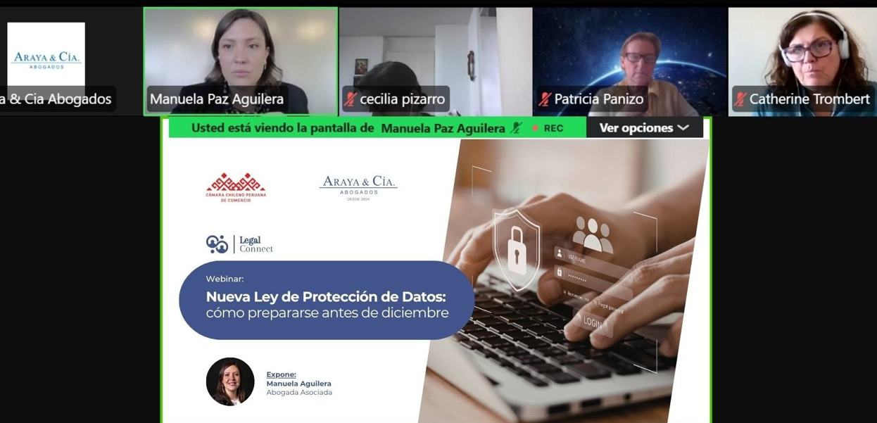 Araya & Cía. Abogados realizó webinar sobre la nueva Ley de Protección de Datos Personales